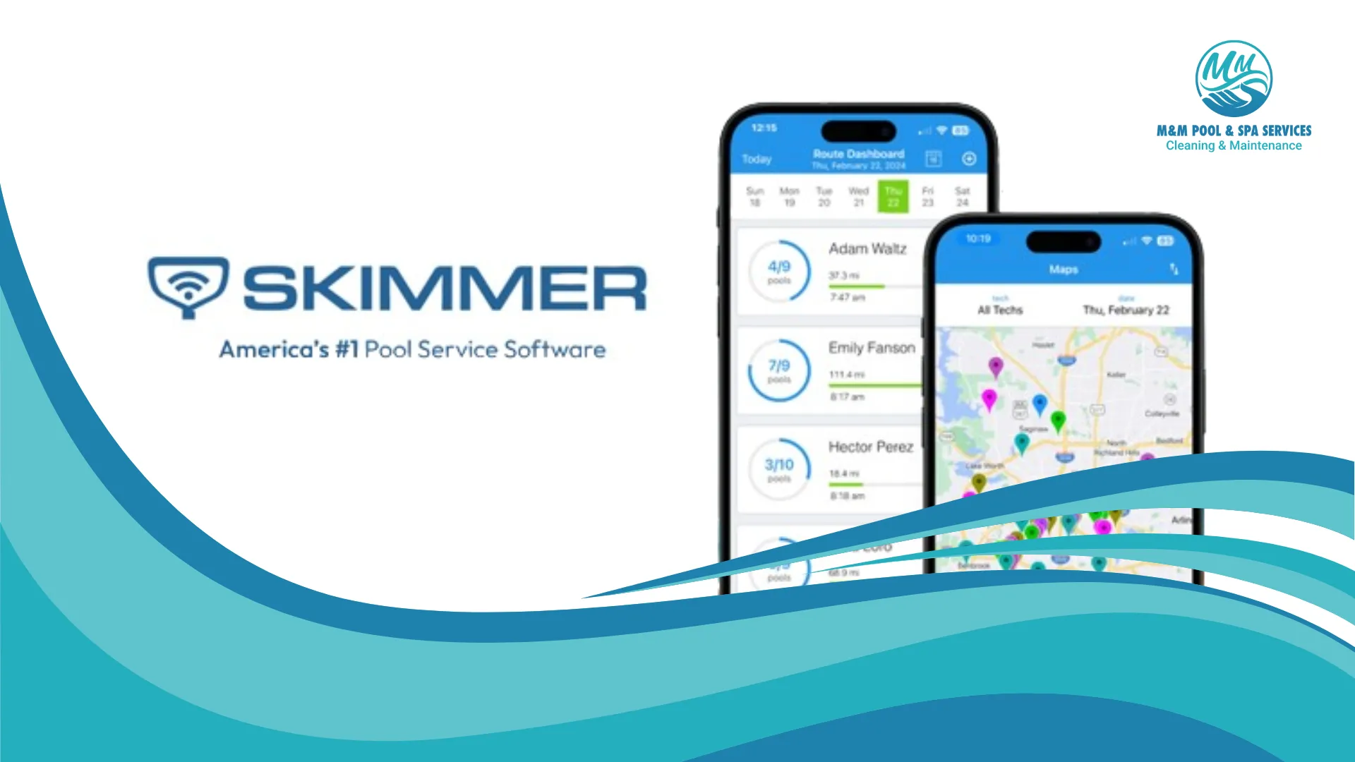 Banner Skimmer + M&M Pool&Spa