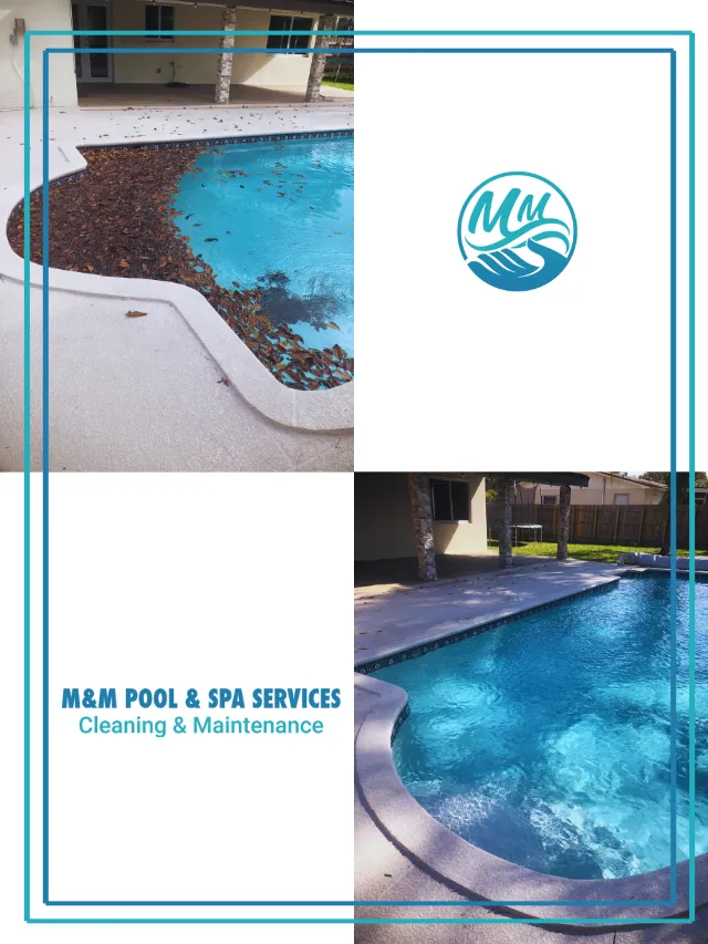 Pool Skimming Before and After
