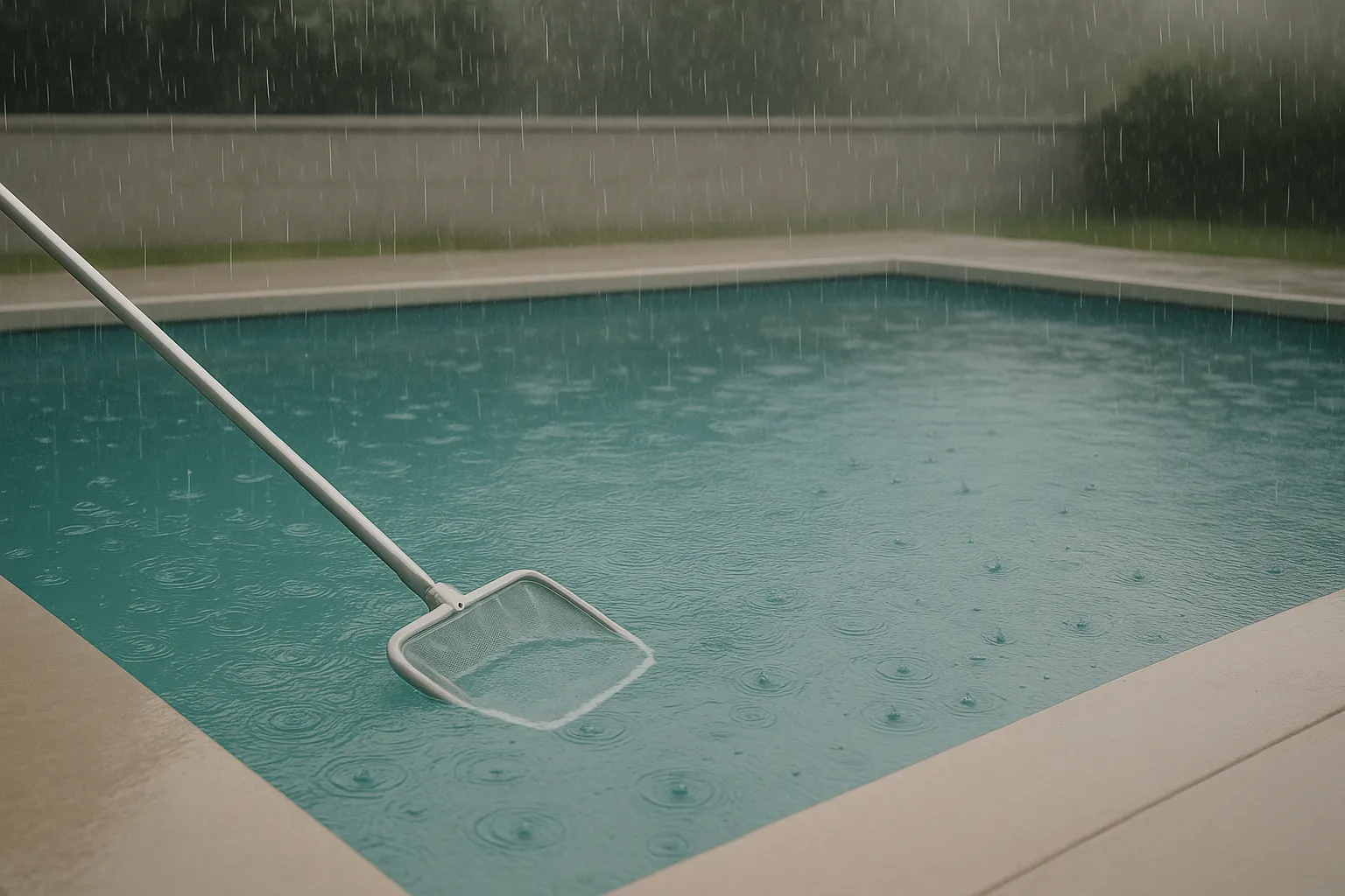 Pool Cleaning During Rainy Season