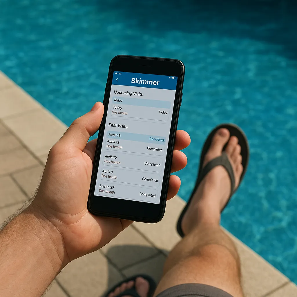 Skimmer log of past and upcoming visits