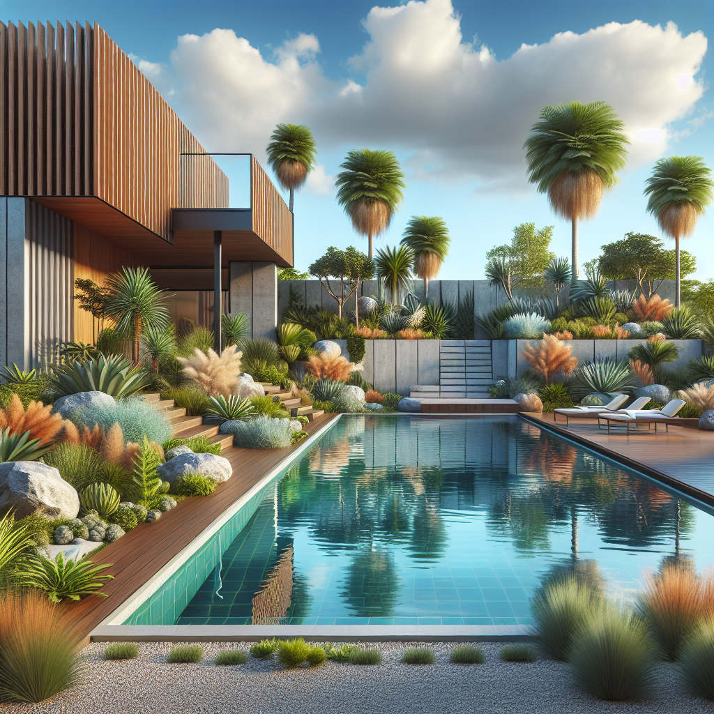 Featured Image Low-Water Landscaping Ideas for Poolside Beauty & Efficiency